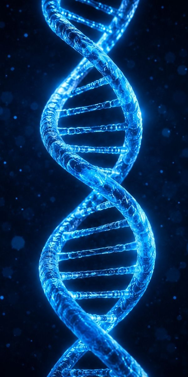 Stylized molecular helix